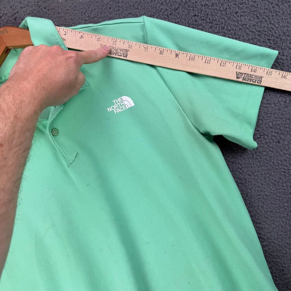 The North Face‎ Mens Medium Green Short Sleeve Performance Polo Shirt NF0A3Y9S
